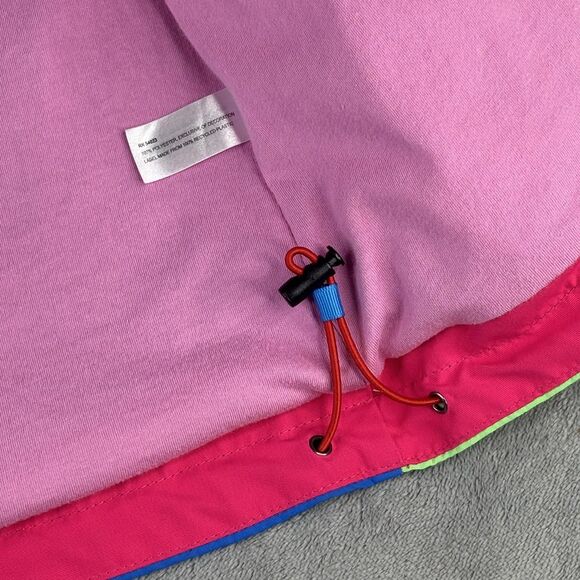 Top&Sky Kids Jacket Kids XL Pink Green Blue Colorblock Hooded Windbreaker‎ - Picture 8 of 16